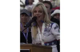 Pop superstar Britney Spears served as Grand Marshal of the 2001 Pepsi 400 at Daytona. © David Tucker/News-Journal / USA TODAY NETWORK via Imagn Images