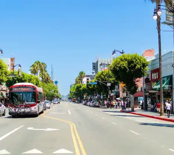 In today's daily Drop, we have a photo of a busy city street in Hollywood