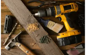 Photo of tools and woodworking equipment