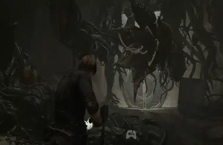 Leon encounters central body of Plant 42 in Resident Evil Requiem