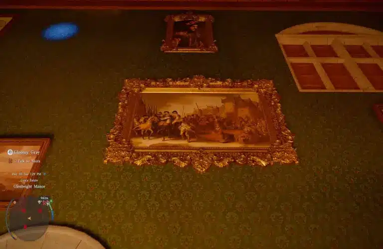 painting of various men and horses found in Crimson Desert