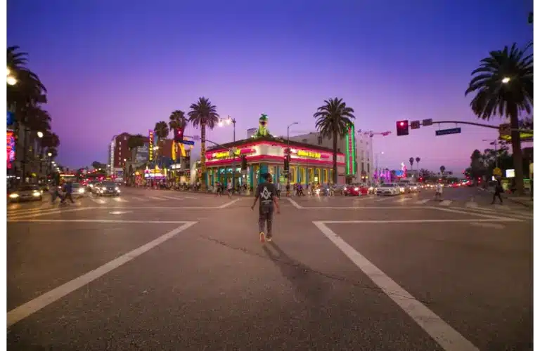 In today's daily Drop, we have a man walking in Hollywood.