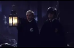 Young Tom Felton and Daniel Radcliffe
