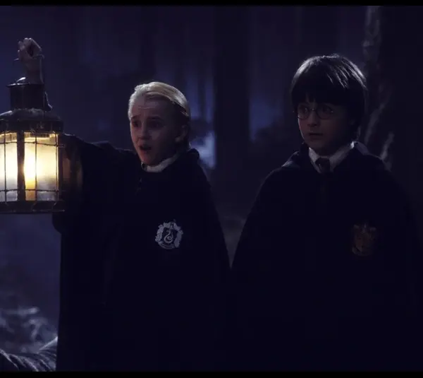 Young Tom Felton and Daniel Radcliffe