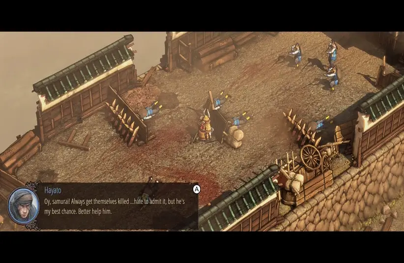 A cutscene in Shadow Tactics: Blades of the Shogun