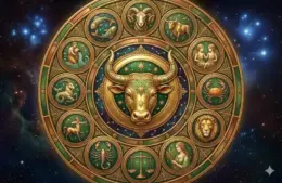 Bronze Taurus Zodiac Wheel
