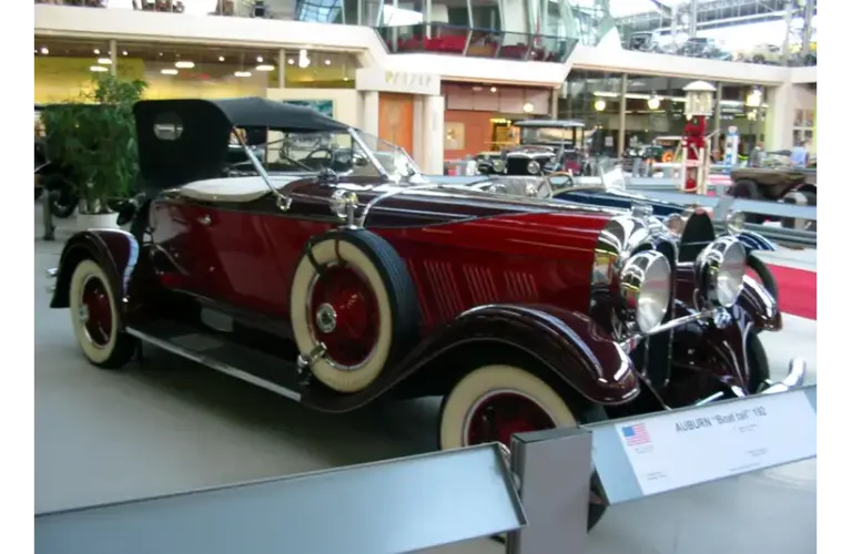 Image of red 1929 Auburn 8-120 Boattail Speedster, Auburn 120 Speedster, American cars