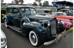 Black 1938 Packard 1607 V12 Club sedan