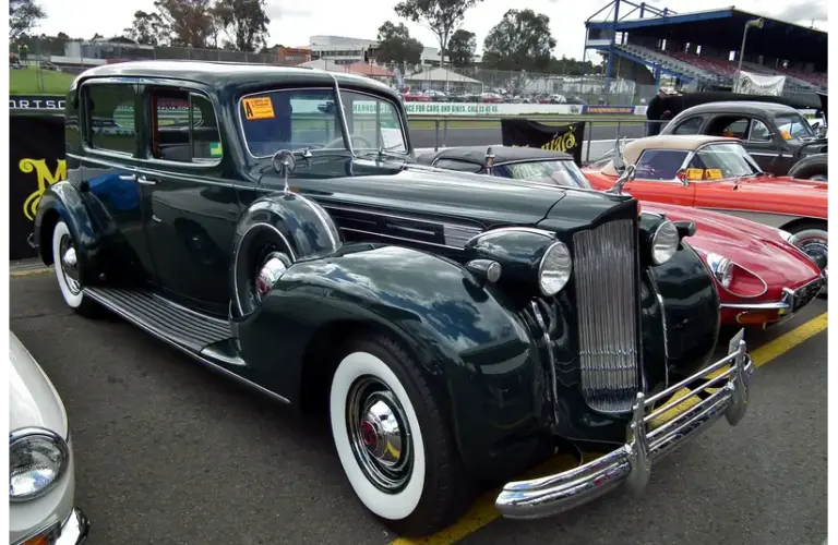 Black 1938 Packard 1607 V12 Club sedan