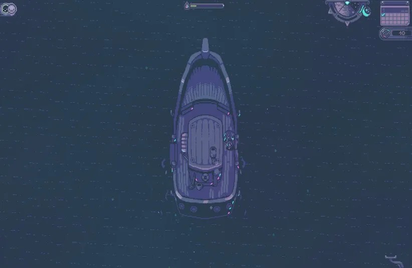 Fiona on a Ferry to Montgomery Island