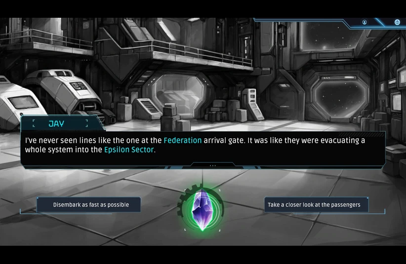 Choice selection from Frontier: Path of Shadows