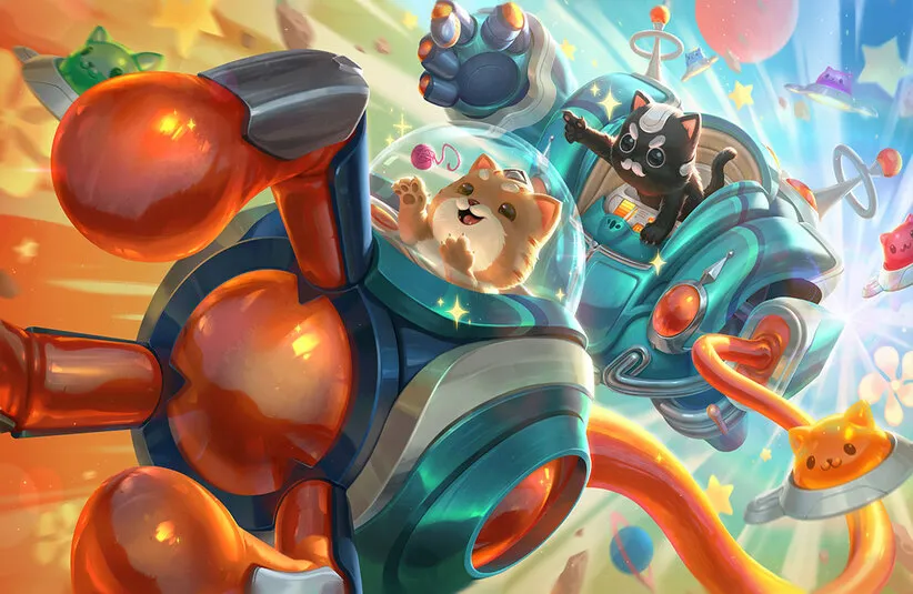 Space Groove Blitzcrank for Teamfight Tactics Set 17