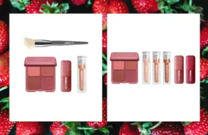 Images of Huda Beauty's Strawberry Latte collection