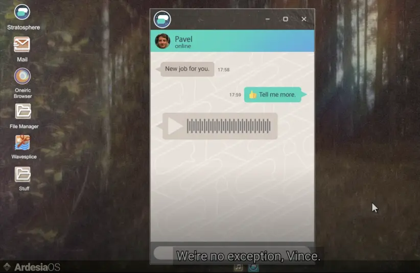 Imprinted, fake OS horror game by Cobalt Lane, Vincent receives a new job to restore cassette tapes