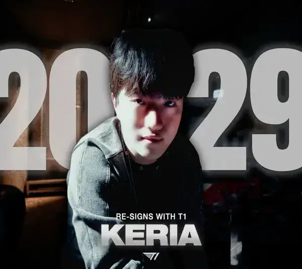 Keria Re-signs for T1 until 2029 in the LCK
