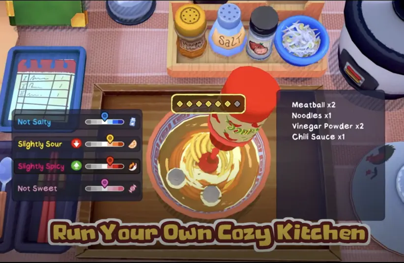 KuloNiku: Bowl Up! allows you to customize orders based on the customers' preferences; add different ingredients to change the taste