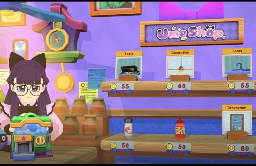 KuloNiku: Bowl Up! has the UmeShop, a place you can buy stuff for your restaurant