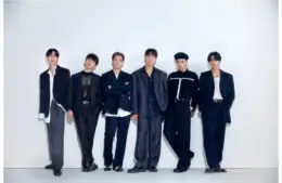 Group photo of K-pop group MONSTA X.