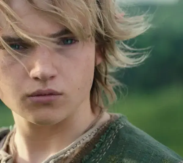Close up on the Image of Evan Ainsworth as Link in "The Legend of Zelda" film