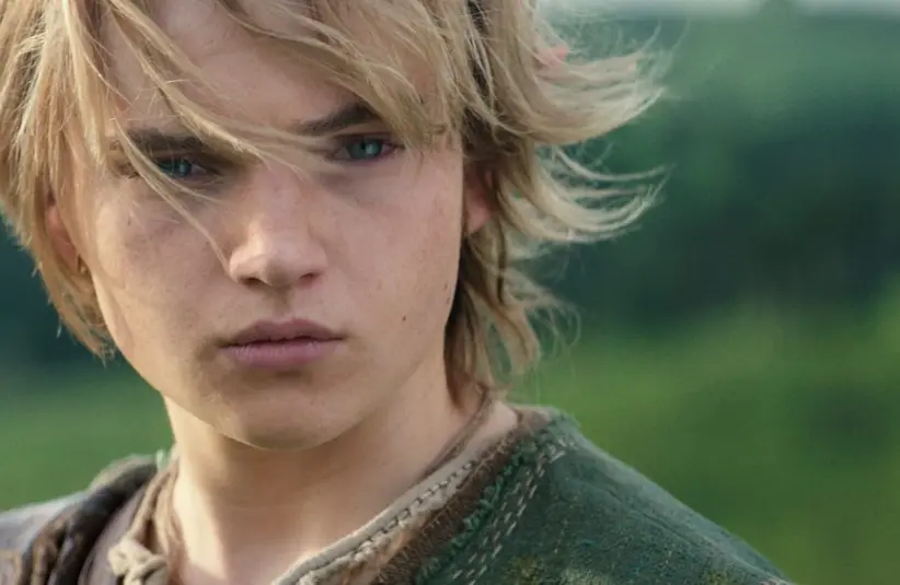 Close up on the Image of Evan Ainsworth as Link in "The Legend of Zelda" film