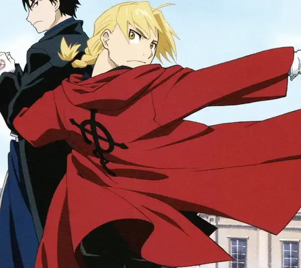 Edward and Mustang from the hit shonen anime, Fullmetal Alchemist Brotherhood