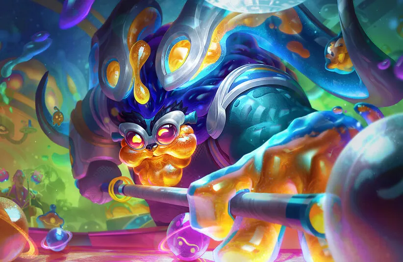 Space Groove Ornn in Teamfight Tactics Set 17