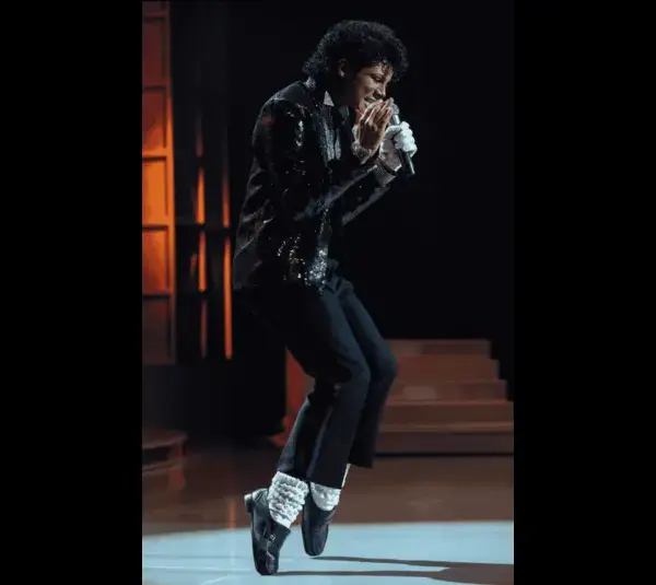 Jaafar Jackson playing his uncle Michael Jackson