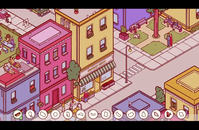 Screenshot from cozy hidden objects game, Nippets showing the scene called Spring