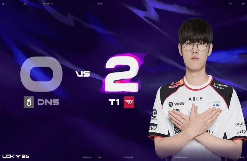 T1 defeated DNS to put themselves at a 2-2 scorline