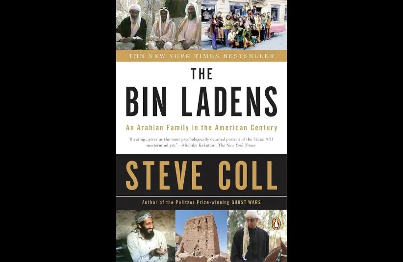 Book cover for "The Bin Ladens: An Arabian Family in the American Century" by Steve Coll