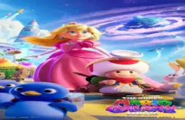 Princess Peach and Toad on Mario Galaxy Movie 2 Poster