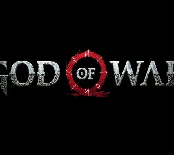 God of War title card with black background