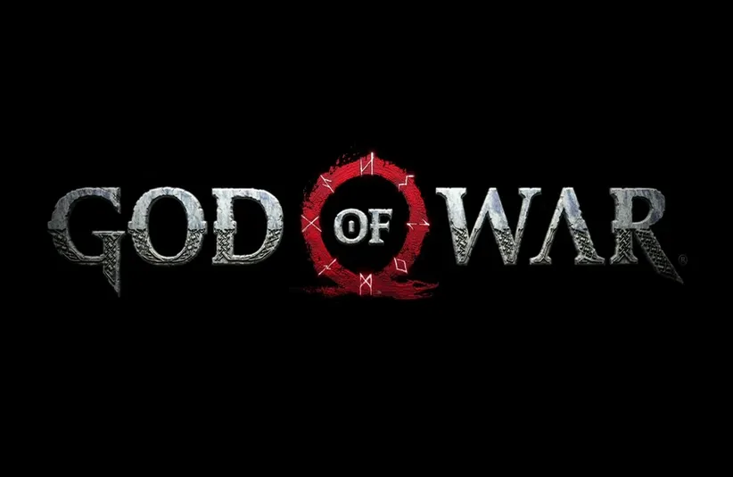 God of War title card with black background