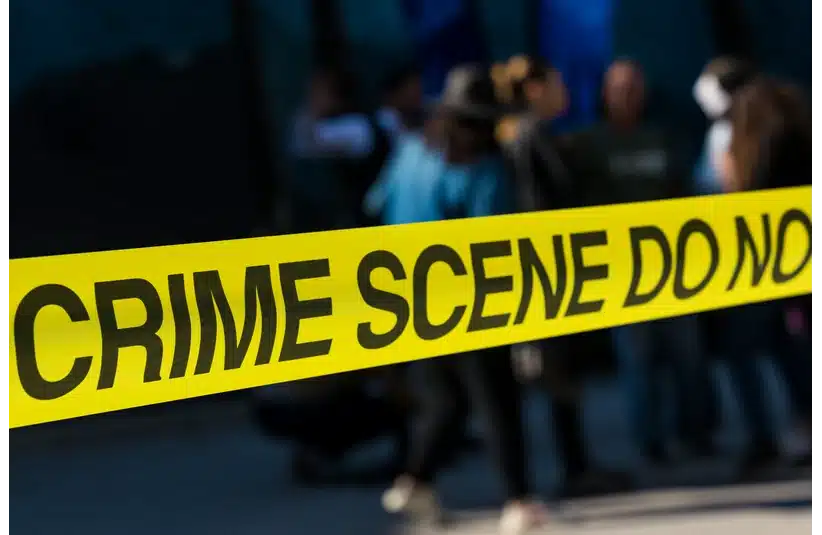 Photo of crime scene tape