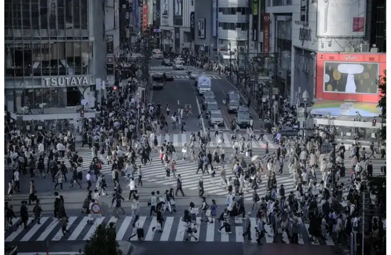 NINE BY NINE Inc. Headquarters is said to be located in Shibuya, Tokyo, Japan - A look at the busy streets