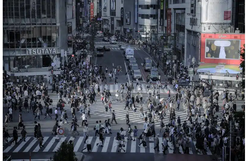 NINE BY NINE Inc. Headquarters is said to be located in Shibuya, Tokyo, Japan - A look at the busy streets