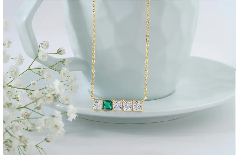 A beautiful birthstone necklace