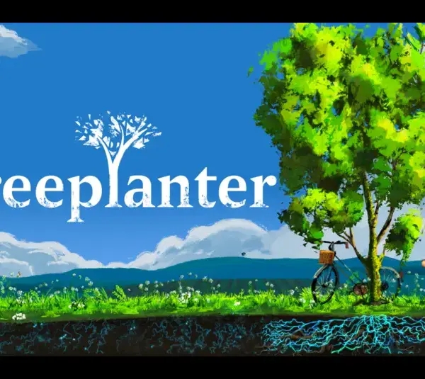 Key art for Treeplanter, tree planting sim