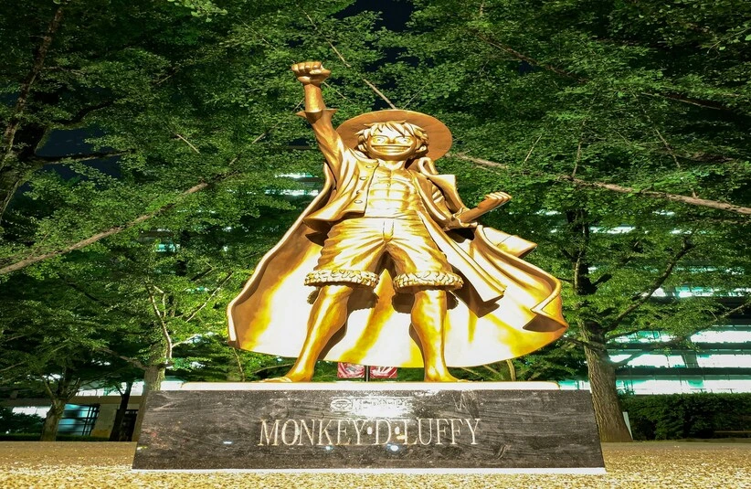 statue of Luffy by Wit Studio