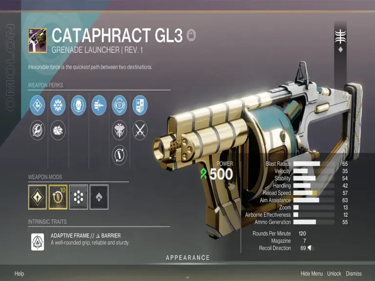 Cataphract GL3 in Destiny 2