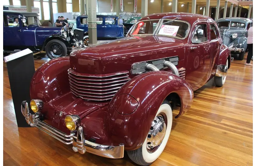 Red Cord 812 Supercharged Custom Berline Sedan, Cord Berline 812
