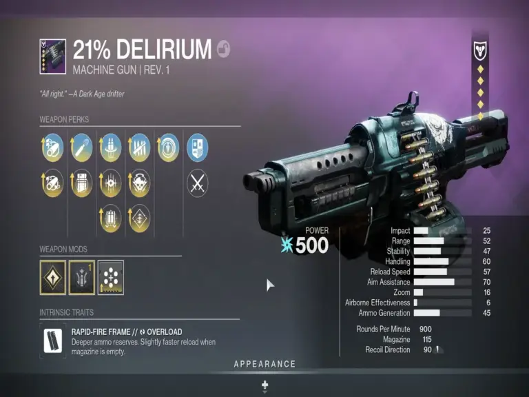 The Reprised 21% Delirium in Destiny 2
