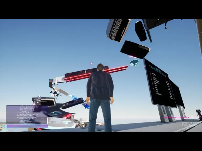 Image of the view of the Alienware Climbing game in Endix