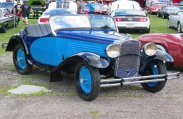 Blue 1931 American Austin roadster