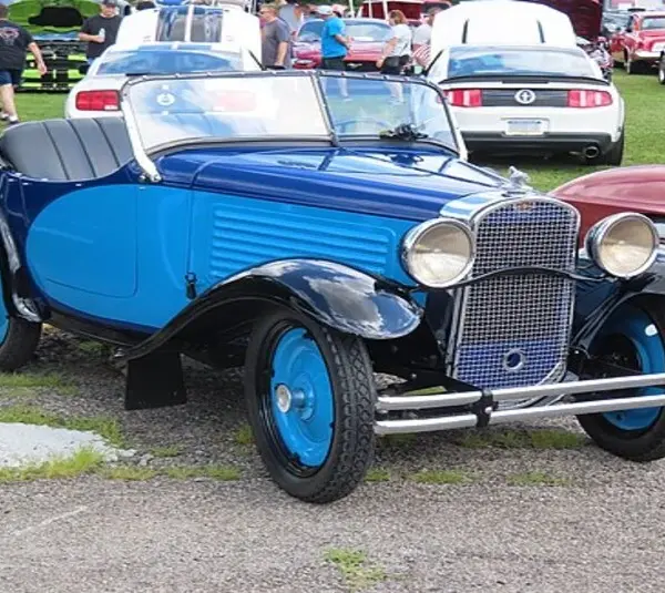 Blue 1931 American Austin roadster