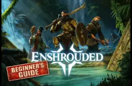 Enshrouded Key Art with Beginner's Guide stamp