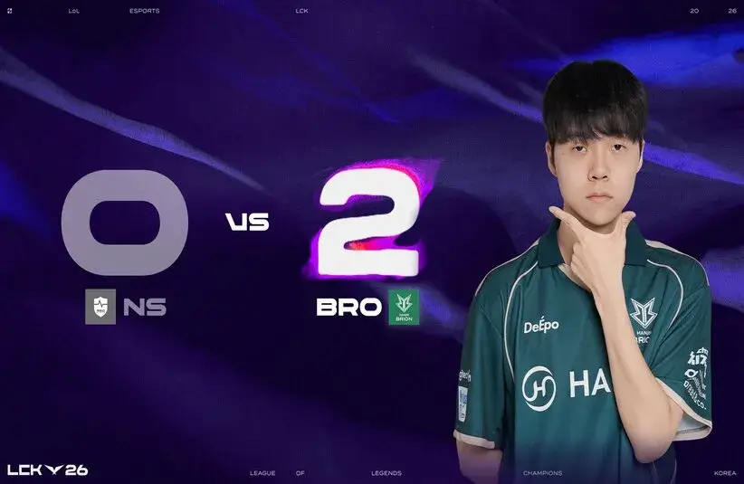 BRO continued their momentum with a 2-0 win over NS in the LCK