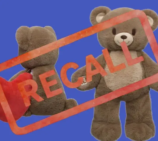 Images of Build-A-Bear Workshop Heartwarming Hugs Bears with Recall stamped over them