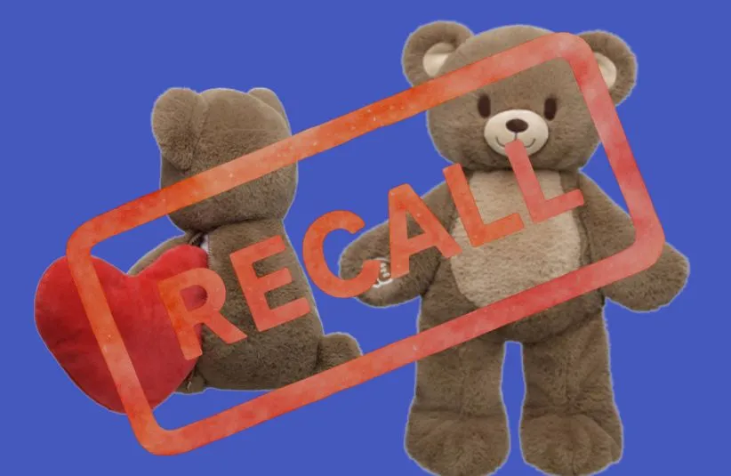 Images of Build-A-Bear Workshop Heartwarming Hugs Bears with Recall stamped over them