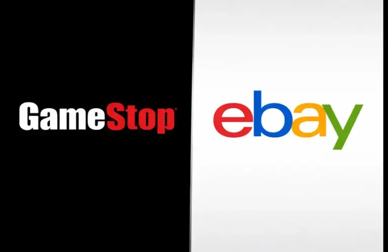 Image of Gamestop and eBay logos